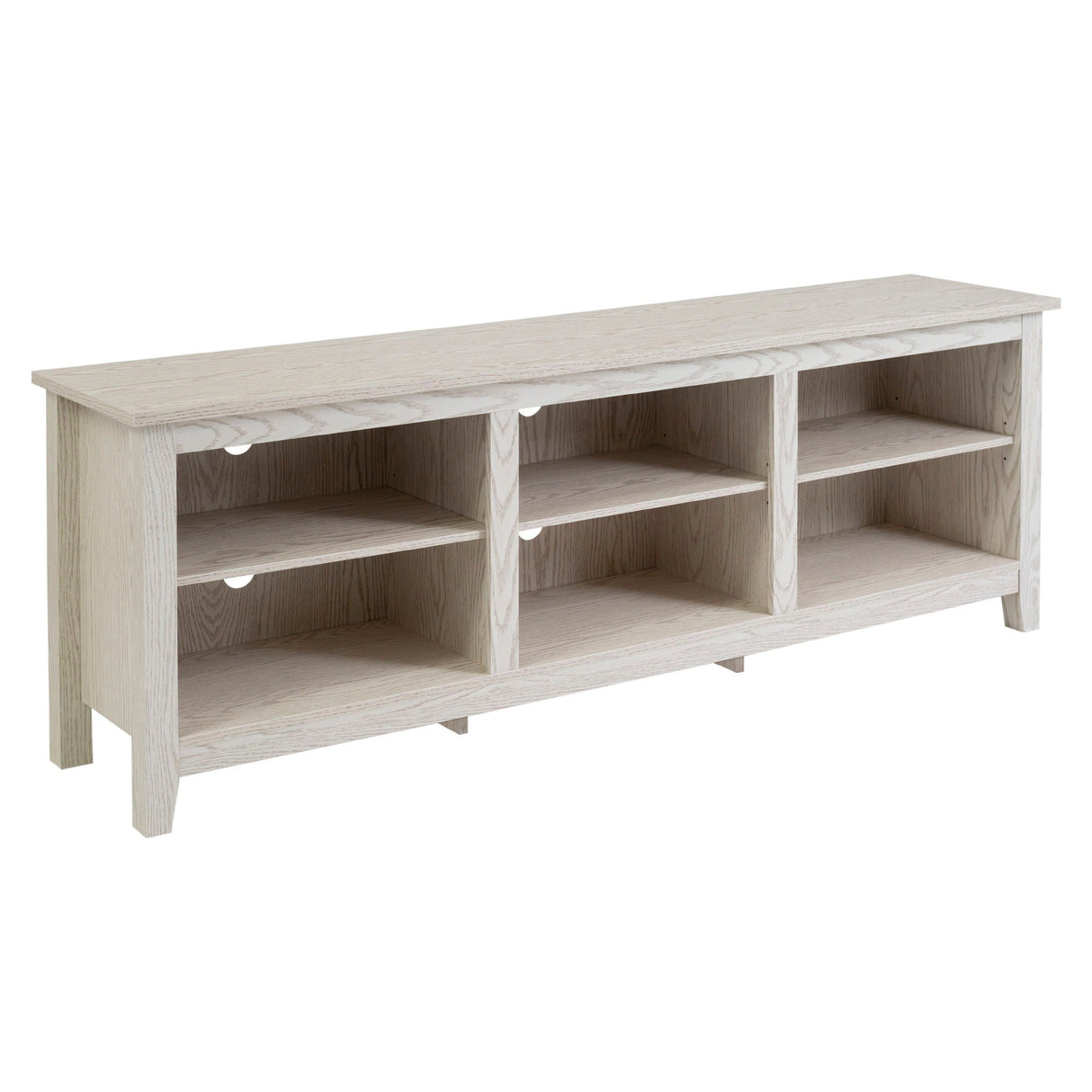 Modern Transitional 3 Shelf Open Storage 70" TV Stand For 80" TVs by Couch.com