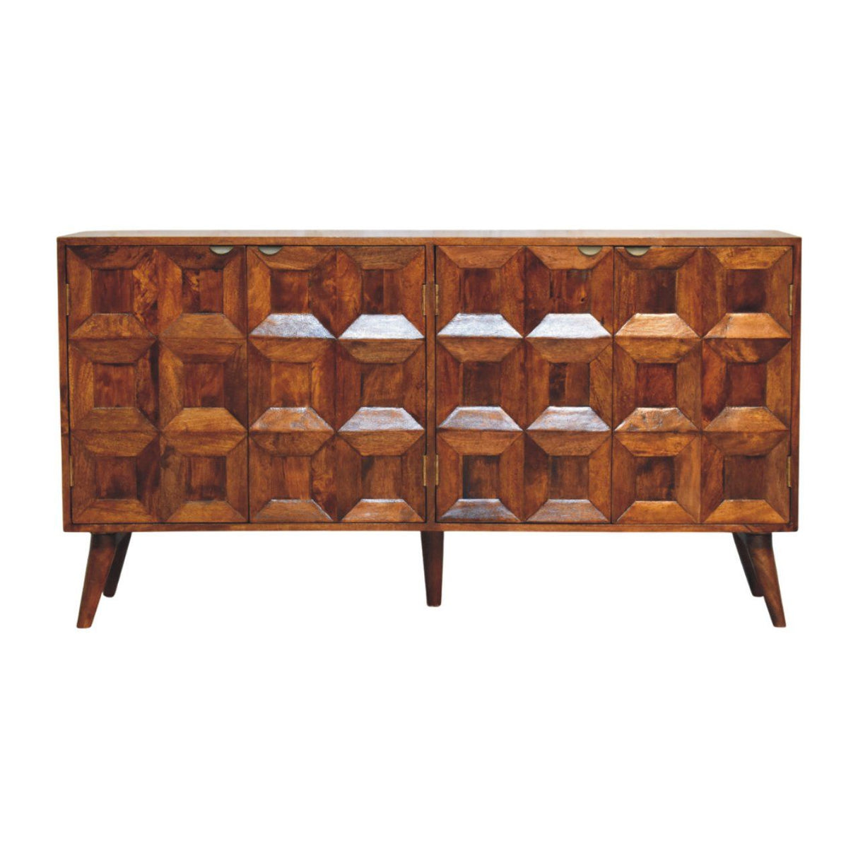 Solis - Carved 4 Door Sideboard - Brown by Couch.com