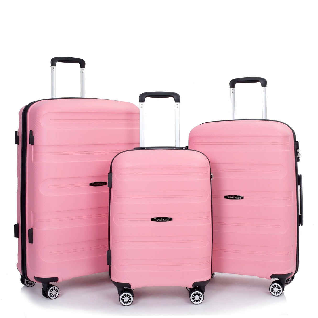 3 Piece Set Hardshell Suitcase Spinner Wheels by Couch.com