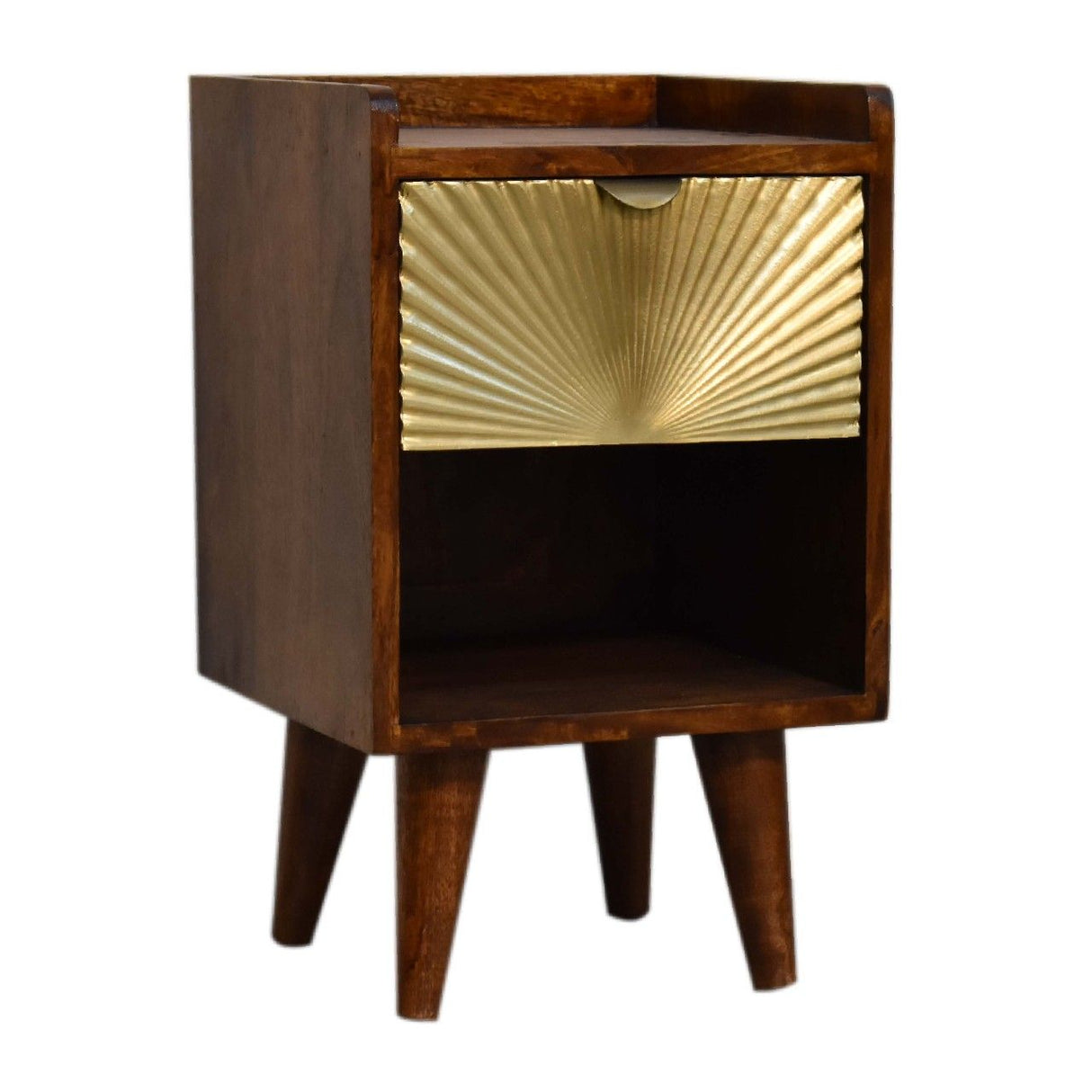 Artisan Furniture Mini Manila 1 Drawer Nightstand - Chestnut by Couch.com