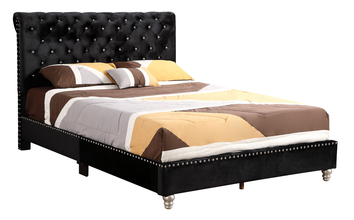 Elegant Transitional Upholstered Bed by Couch.com
