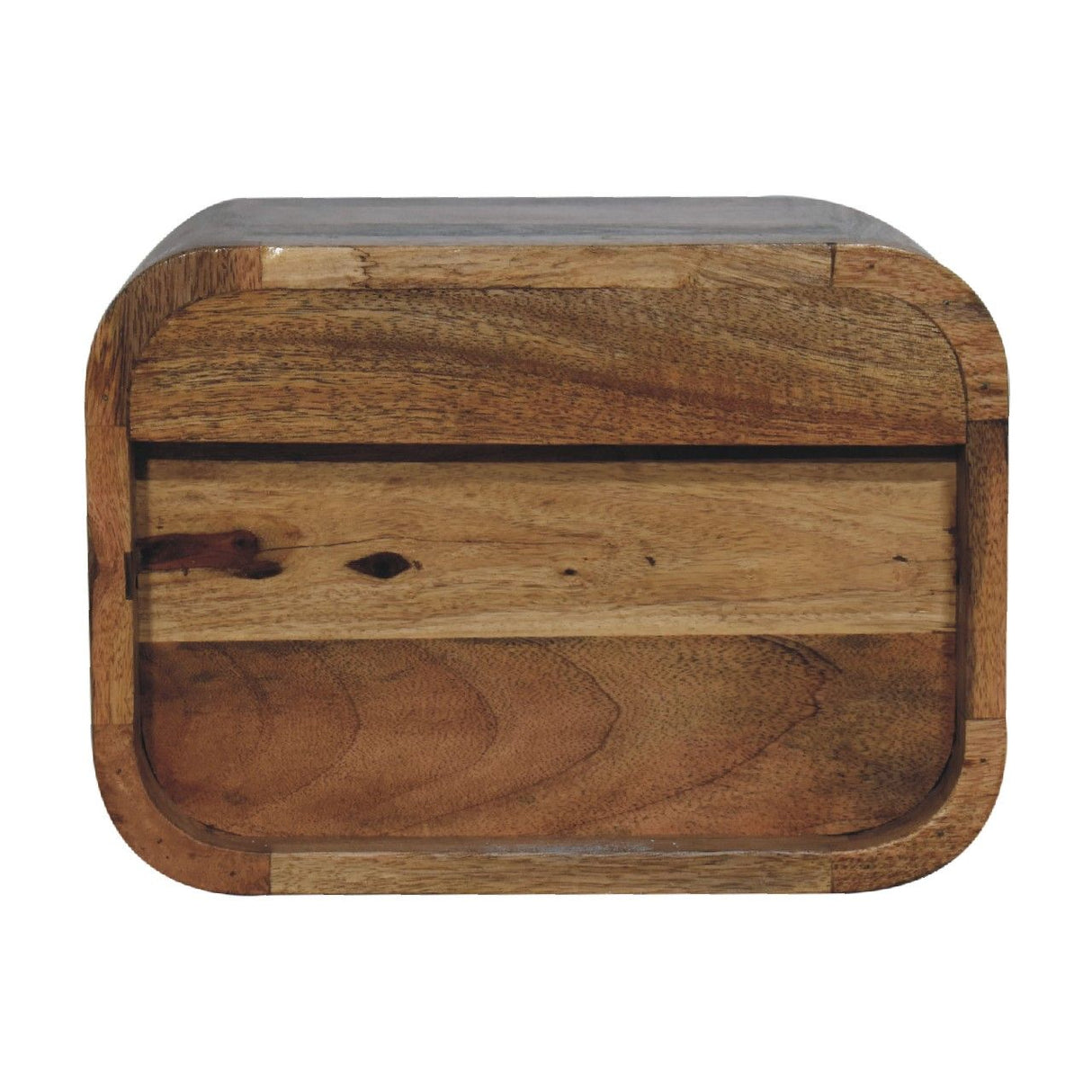 Floating Open Curve Nightstand - Oak by Couch.com