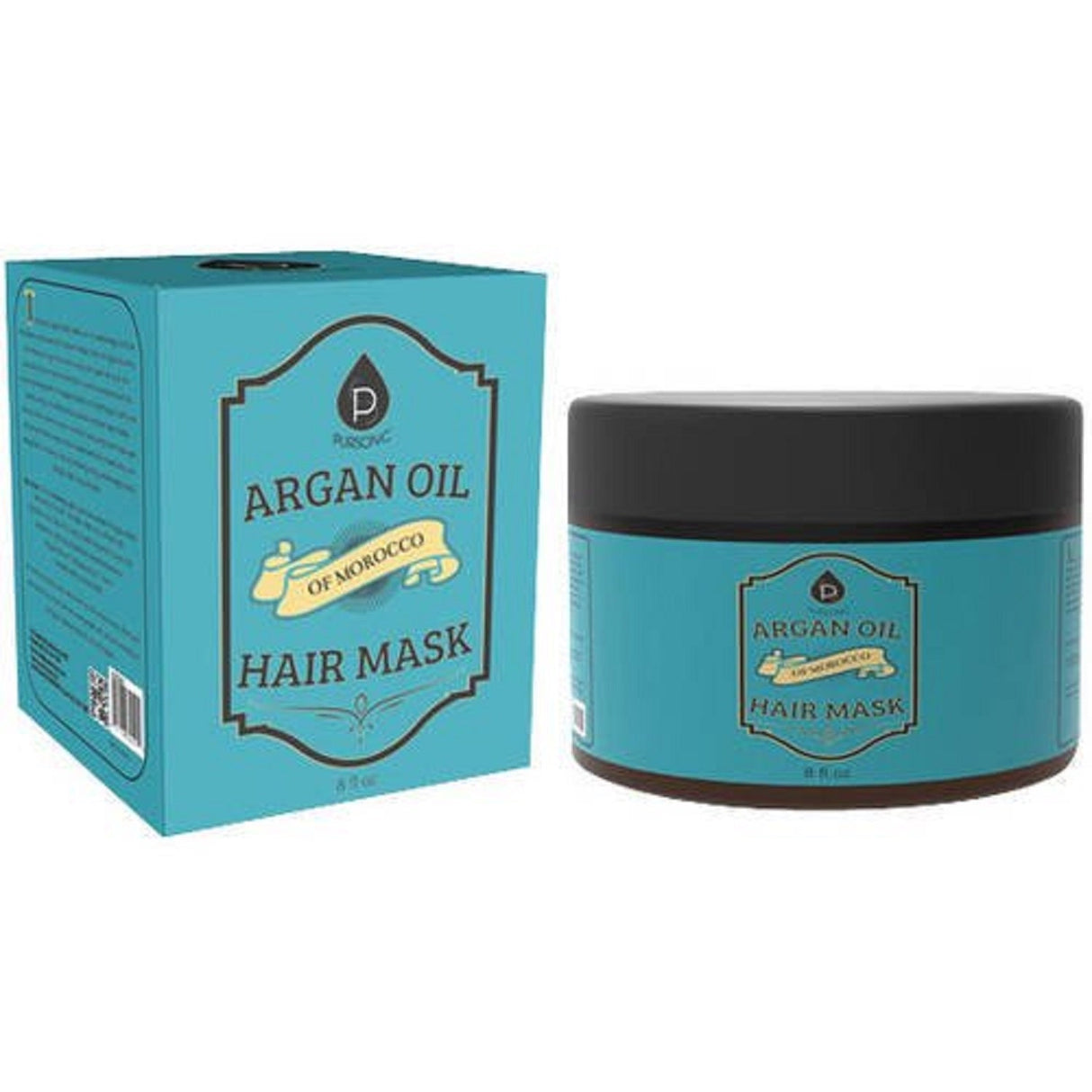 Argan Oil Hair Mask of Morocco, 8 Oz by Pursonic