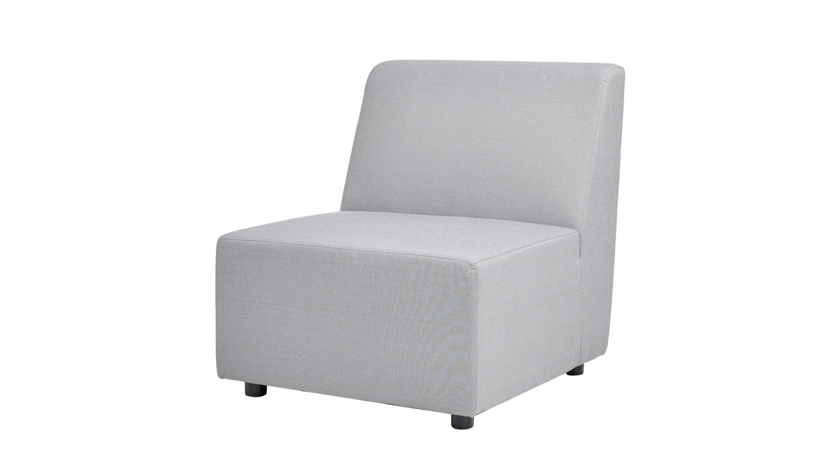 Cleo - Modular Upholstered Deep Seating Patio Armless Chair Axroma Olefin by Couch.com