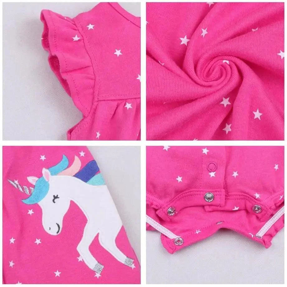 Baby Girl Clothes One-Piece Jumpsuits Baby Clothing Cotton Short Romper Infant Girl Clothes