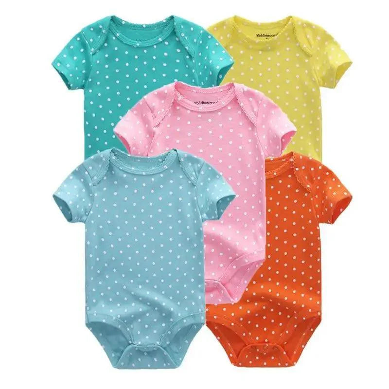 Baby Rompers Short Sleeve 100% Cotton Overalls Newborn Comfortable Clothes Super Soft Stretchable