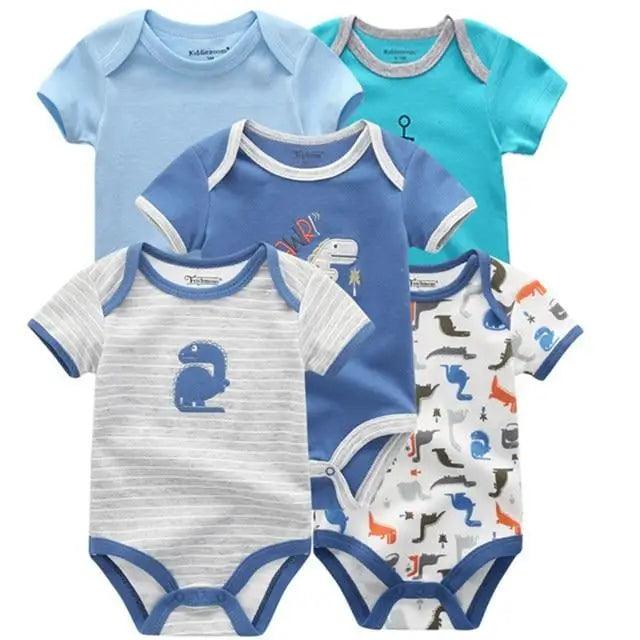Baby Rompers Short Sleeve 100% Cotton Overalls Newborn Comfortable Clothes Super Soft Stretchable