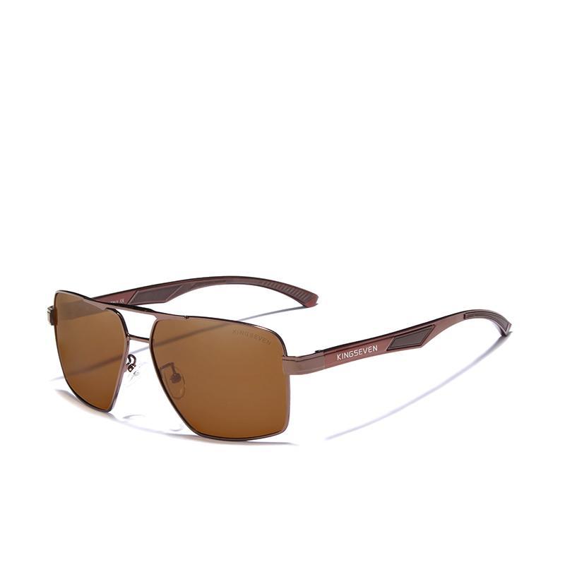 Luxury High Quality Modern Aluminum Men's Sunglasses Polarized Lens Brand Design Temples Sun glasses Mirror Glasses Oculos de sol With UV400 Protection