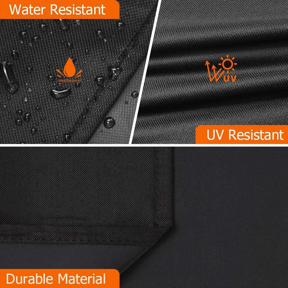 Barbeque Grill Covers Waterproof BBQ Grill Cover Compatible for UV Resistant Gas Grill Cover Barbecue Grill Cover Waterproof Universal Drawstring Grille Stove Oven Guard Protector BBQ Accessories
