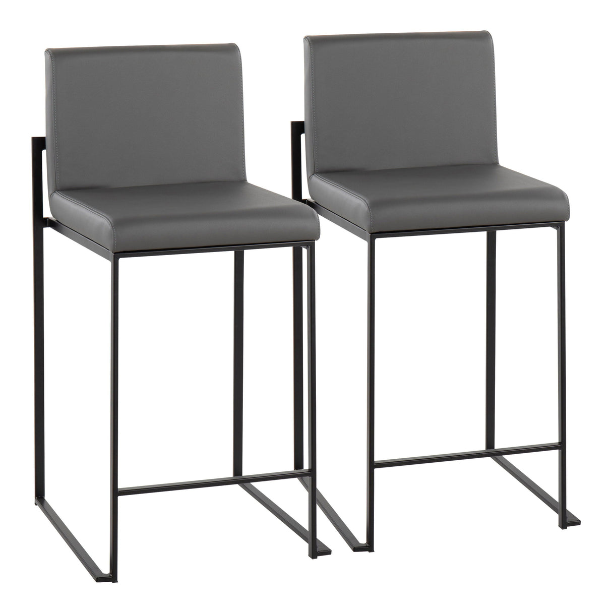 Fuji - Contemporary Modern Elegance, High Back Counter Stool by Couch.com