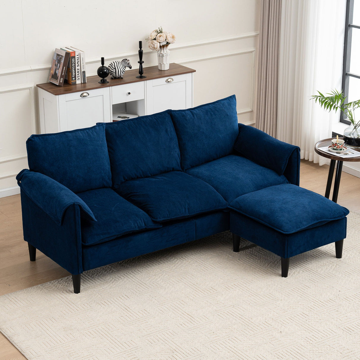 Convertible Combination Sofa With Footstools With Storage by Couch.com