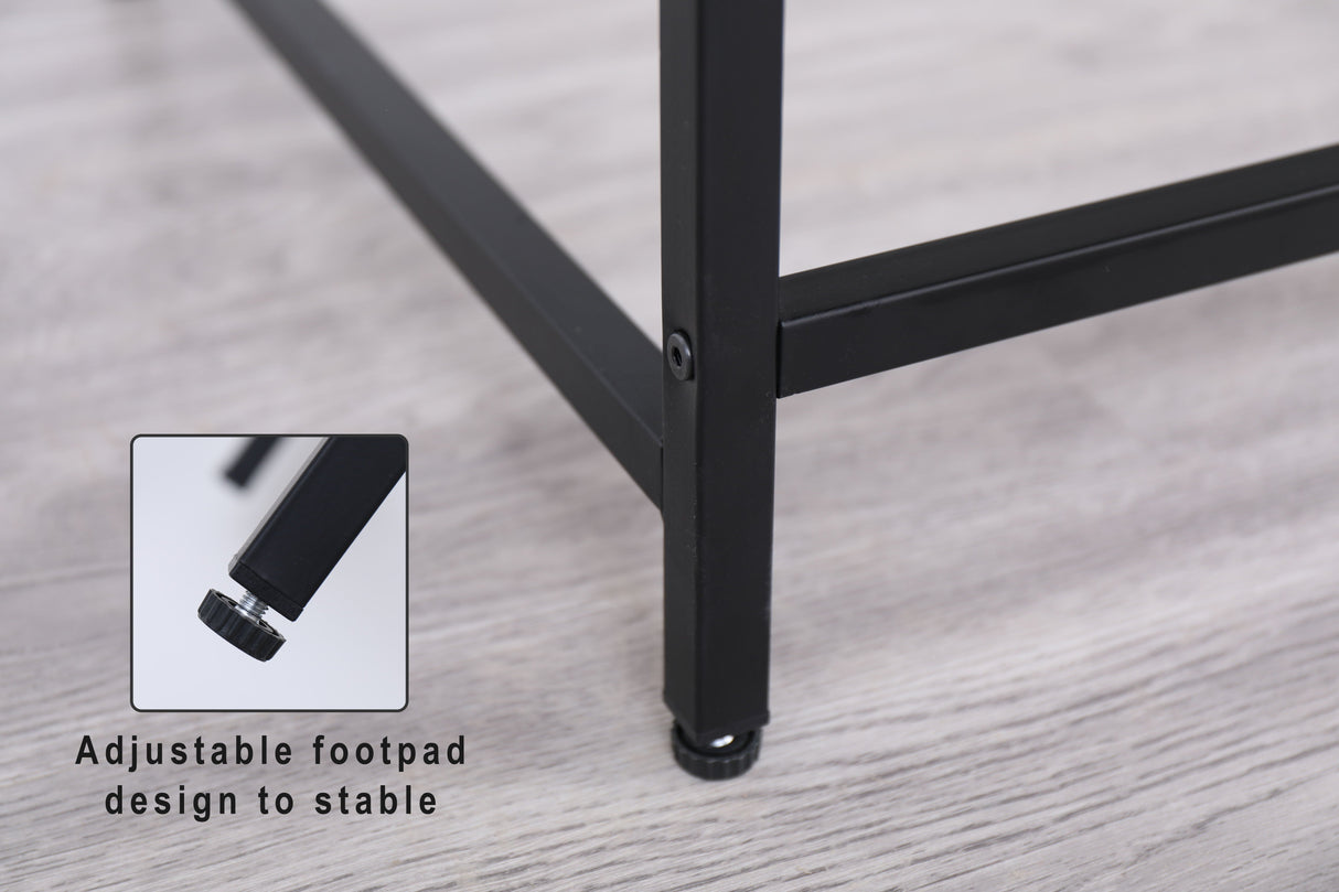 Couch.com Console Table Narrow Modern Entryway Table Small Behind Couch Table Skinny Sofa Table Hallway Table For Living Room Black, Durable Design, Modern Style, Metal Construction by Couch.com