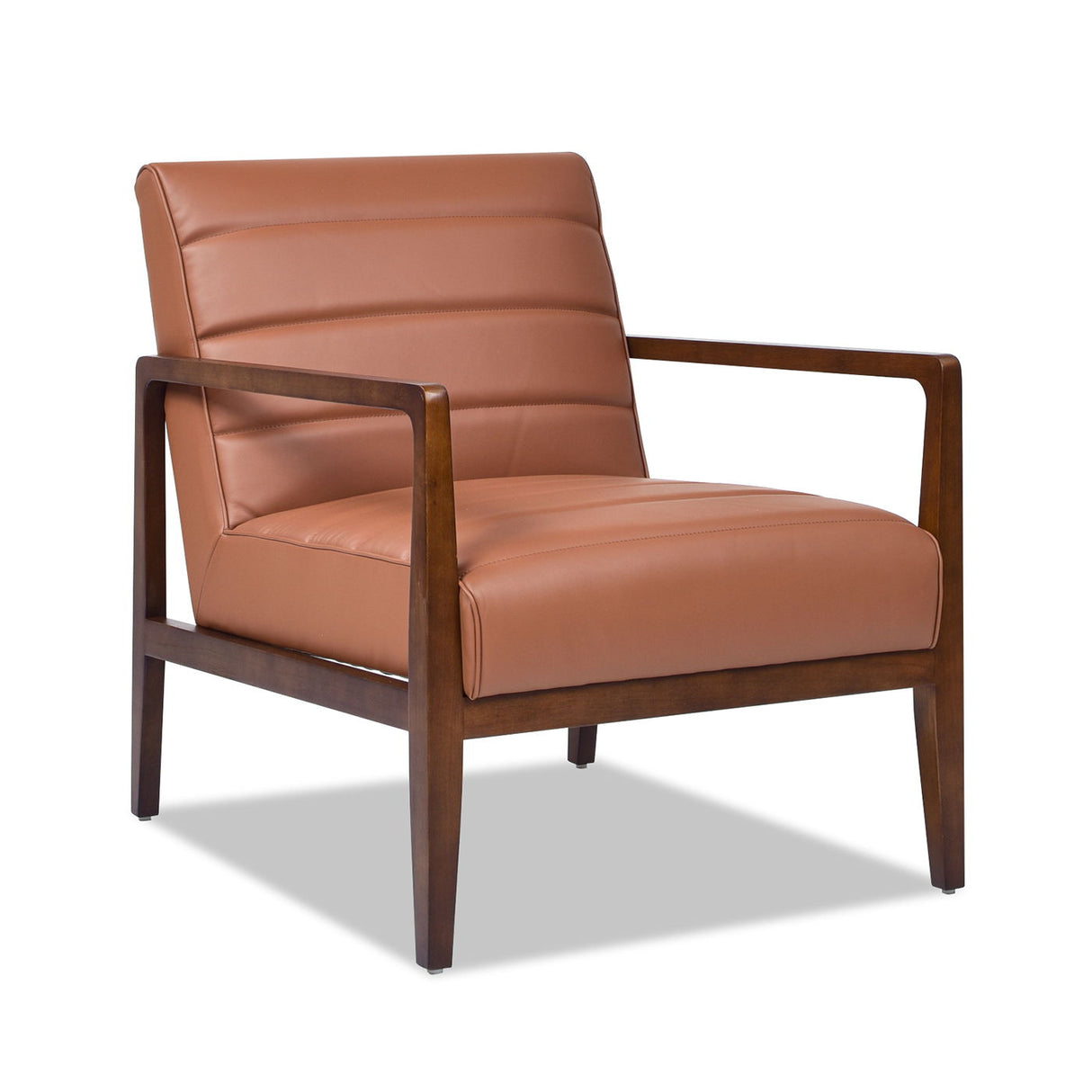Kenneth - Modern Transitional Lounge Accent Chair - Brown by Couch.com