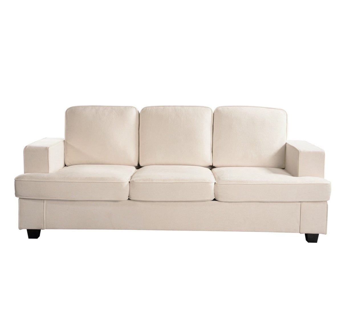 Modern Sofa, Comfortable 3 Seater Couch With Deep Seating, Loose Back Cushions, Wide Arms by Couch.com