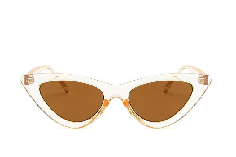 Luxury Modern Cat Eye Fashion Retro Classic Lady and Woman Sunglasses With Triange Frame With UV 400 Protection