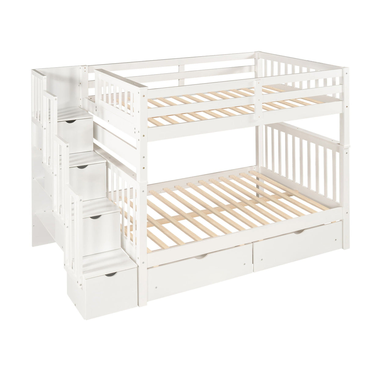 Bunk Bed With Shelves And 6 Storage Drawers by Couch.com
