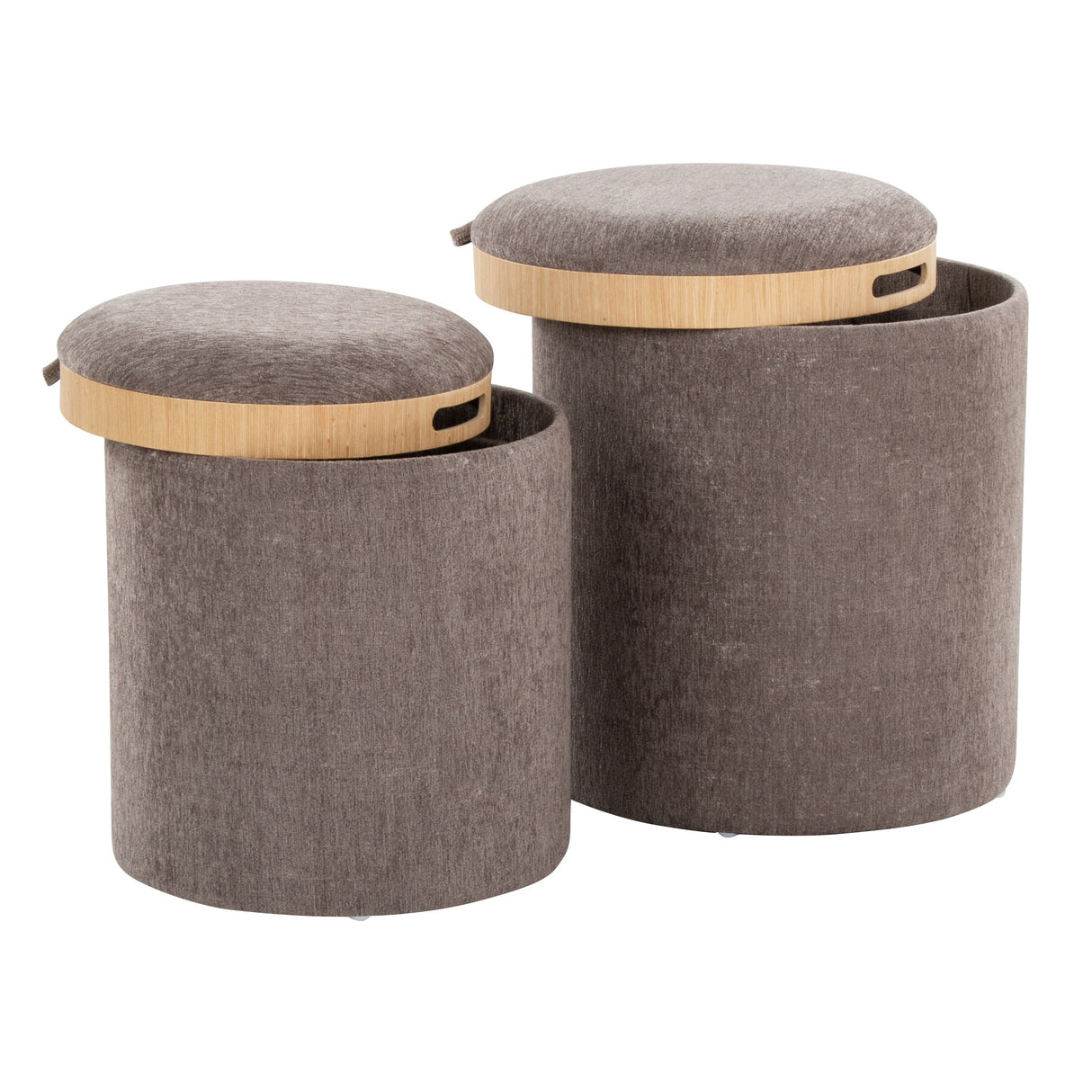 Tray - Contemporary Nesting Ottoman Set by Couch.com