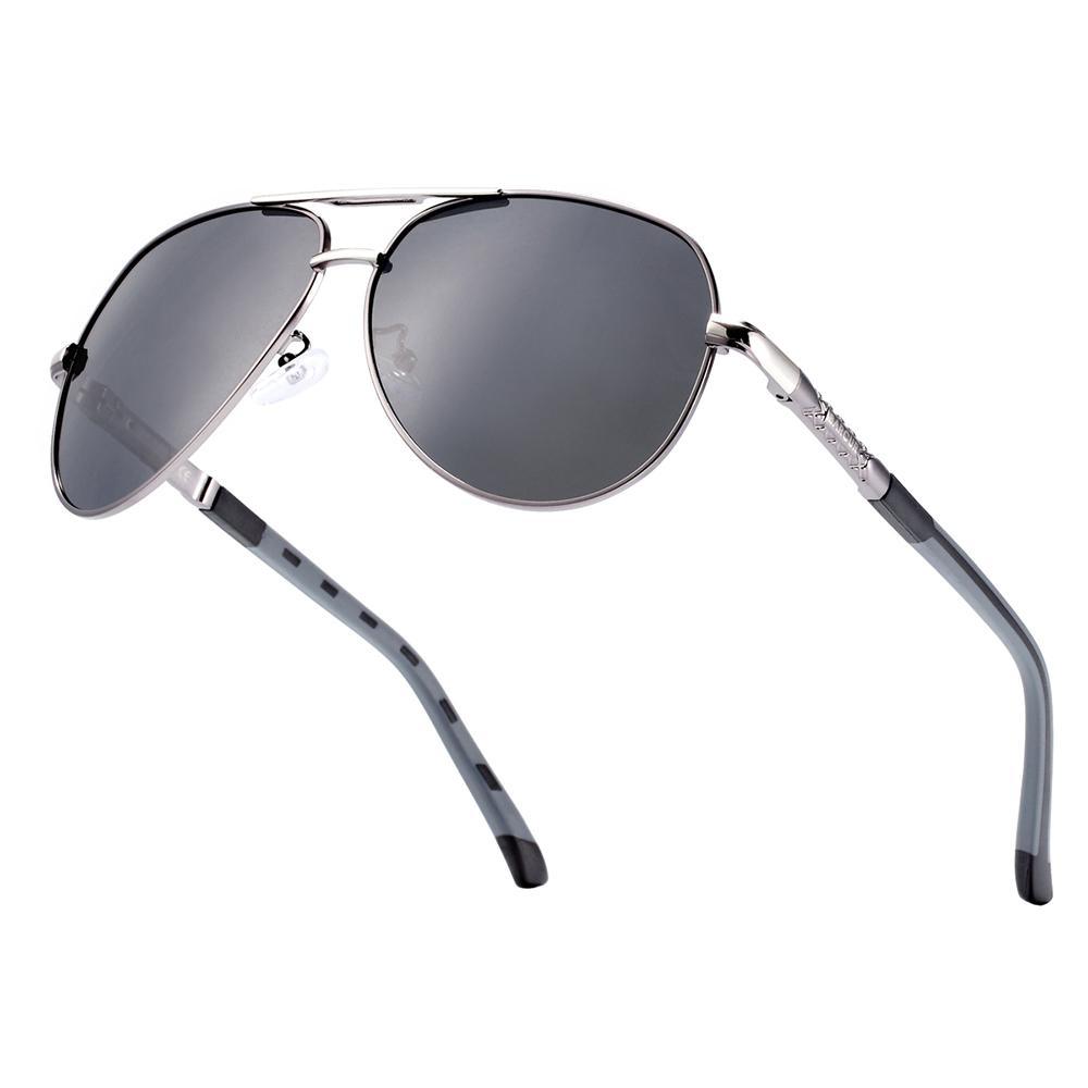 Retro Vintage Elegant Luxury Business High Quality Men Polarized Aviation Pilot Retro Classic Sunglasses With UV400 Protection