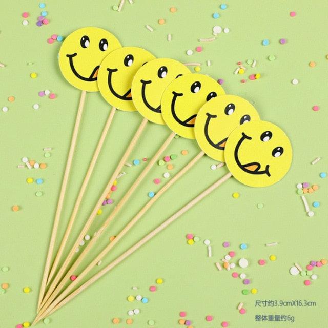 Bear Candle Birthday Cake Props Topper Card Cute Fantasy Cup Dessert Smiley Love Bear Table Dress Up Cake Props Party Cake Decor Supplies Toppers Birthday Cupcake Topper Various Cake Decorations for Birthday Party Photo Prop