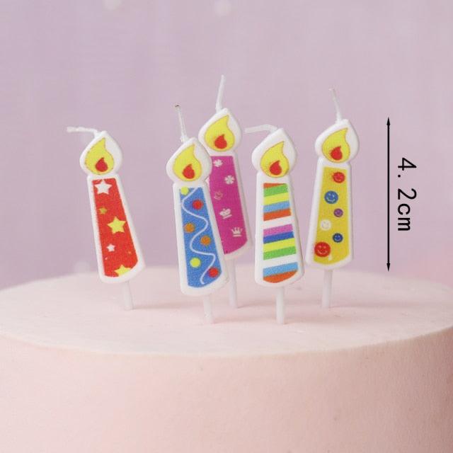 Bear Candle Birthday Cake Props Topper Card Cute Fantasy Cup Dessert Smiley Love Bear Table Dress Up Cake Props Party Cake Decor Supplies Toppers Birthday Cupcake Topper Various Cake Decorations for Birthday Party Photo Prop