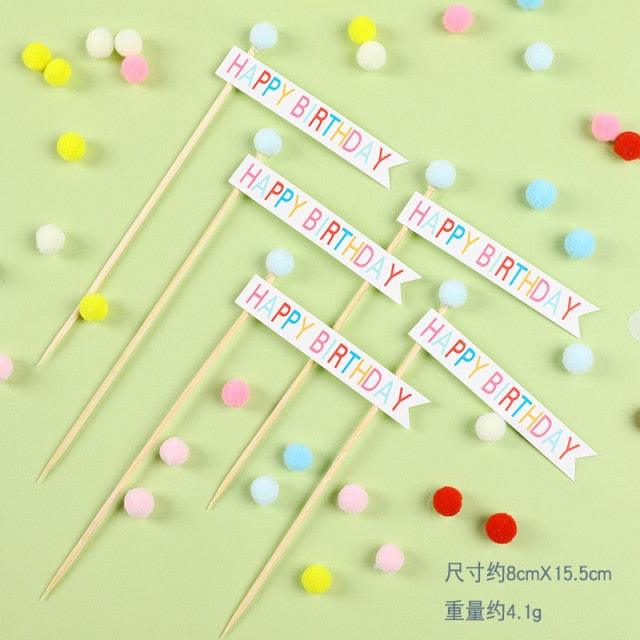 Bear Candle Birthday Cake Props Topper Card Cute Fantasy Cup Dessert Smiley Love Bear Table Dress Up Cake Props Party Cake Decor Supplies Toppers Birthday Cupcake Topper Various Cake Decorations for Birthday Party Photo Prop