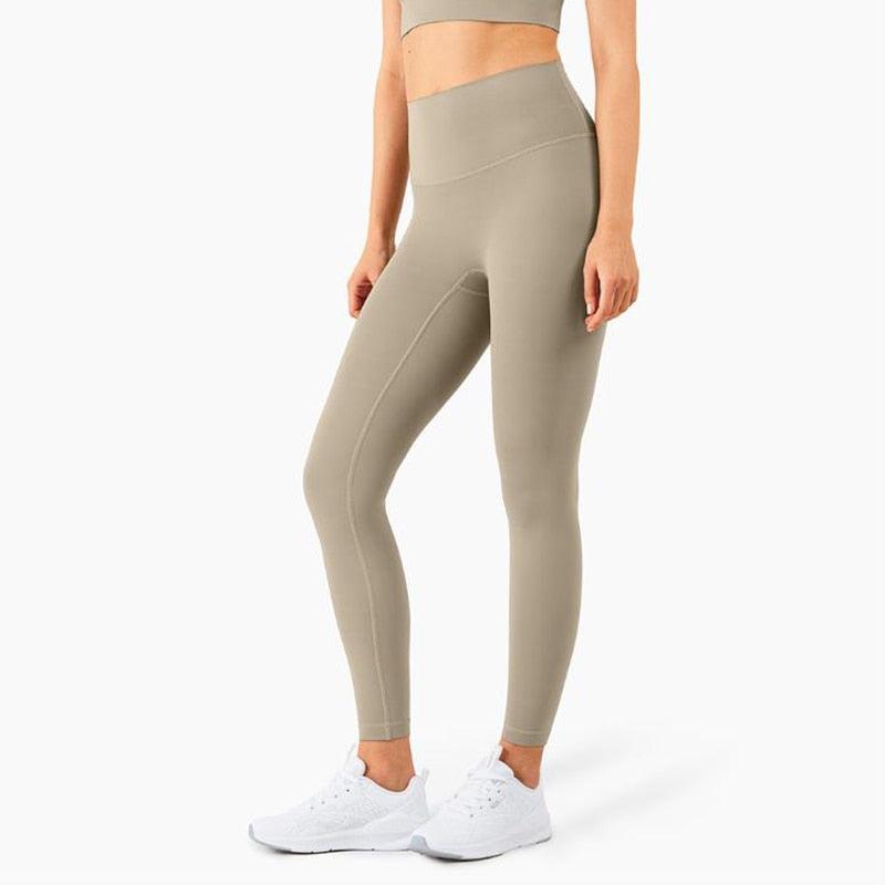 Beautiful Fitness Female Full Length Leggings 19 Colors Running Pants High Waist Seamless Leggings Fitness Tight Running Gym Women Push Up Sport Leggings Workout Seamless Yoga Pant Comfortable Pants