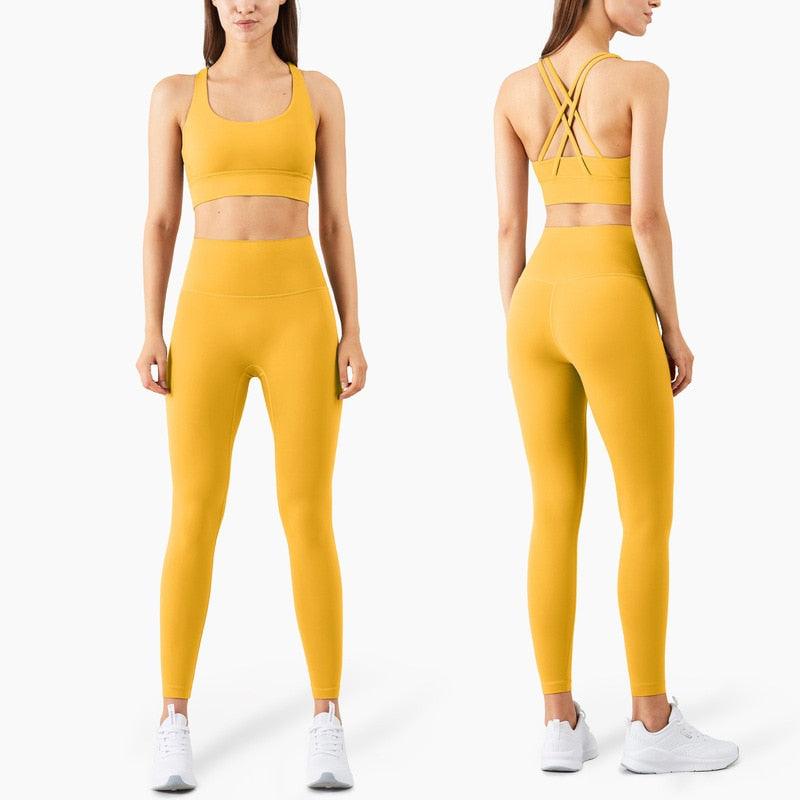 Beautiful Fitness Female Full Length Leggings 19 Colors Running Pants High Waist Seamless Leggings Fitness Tight Running Gym Women Push Up Sport Leggings Workout Seamless Yoga Pant Comfortable Pants
