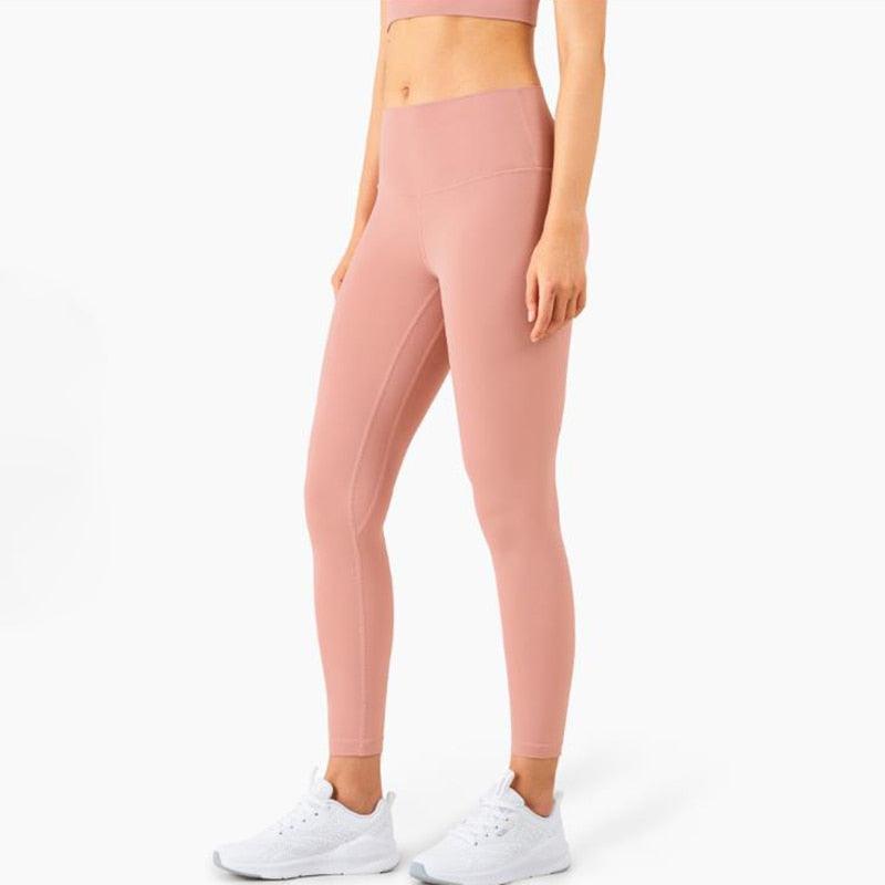 Beautiful Fitness Female Full Length Leggings 19 Colors Running Pants High Waist Seamless Leggings Fitness Tight Running Gym Women Push Up Sport Leggings Workout Seamless Yoga Pant Comfortable Pants