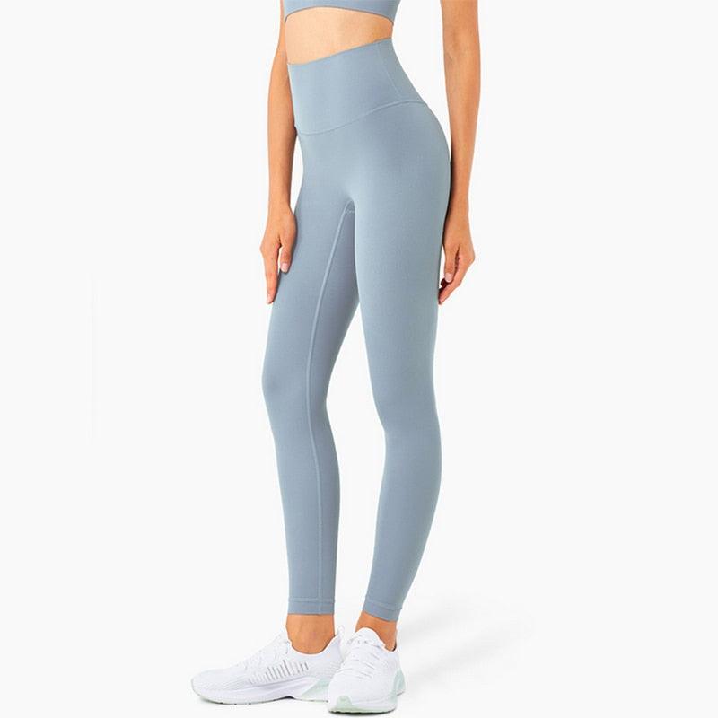 Beautiful Fitness Female Full Length Leggings 19 Colors Running Pants High Waist Seamless Leggings Fitness Tight Running Gym Women Push Up Sport Leggings Workout Seamless Yoga Pant Comfortable Pants