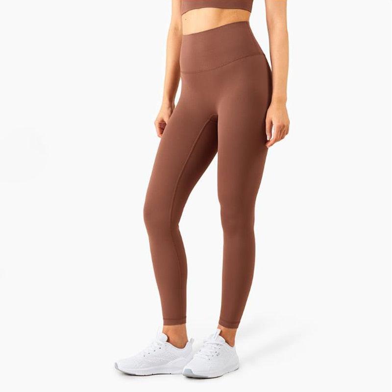 Beautiful Fitness Female Full Length Leggings 19 Colors Running Pants High Waist Seamless Leggings Fitness Tight Running Gym Women Push Up Sport Leggings Workout Seamless Yoga Pant Comfortable Pants