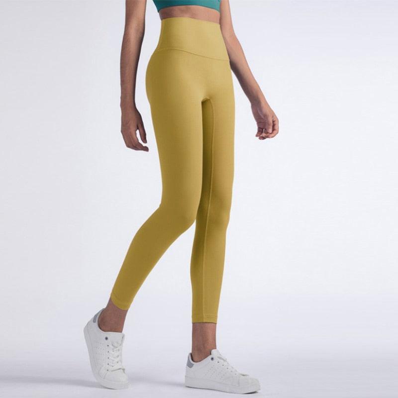 Beautiful Fitness Female Full Length Leggings 19 Colors Running Pants High Waist Seamless Leggings Fitness Tight Running Gym Women Push Up Sport Leggings Workout Seamless Yoga Pant Comfortable Pants