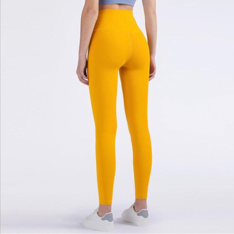 Beautiful Fitness Female Full Length Leggings 19 Colors Running Pants High Waist Seamless Leggings Fitness Tight Running Gym Women Push Up Sport Leggings Workout Seamless Yoga Pant Comfortable Pants