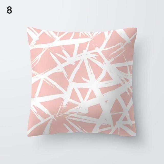 Beautiful Gold Print Pillow Cover Home Cotton Modern Decorative Pillowcase Gold Cushion Cases Decorative Cushions For Sofa Seat Covers Pillow Case