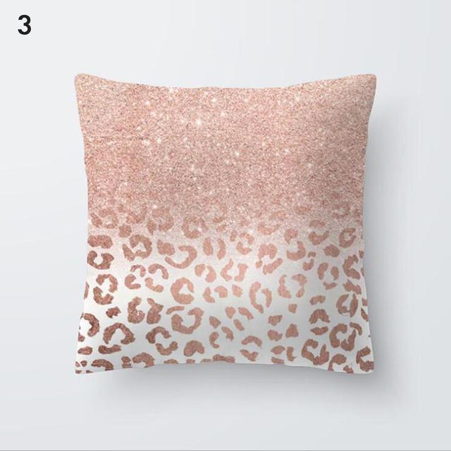 Beautiful Gold Print Pillow Cover Home Cotton Modern Decorative Pillowcase Gold Cushion Cases Decorative Cushions For Sofa Seat Covers Pillow Case
