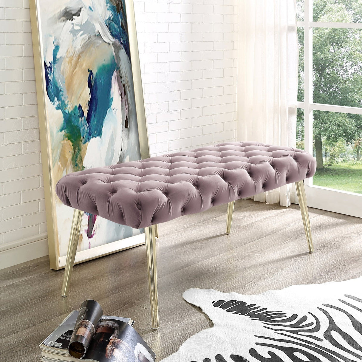 Claude Velvet Bench