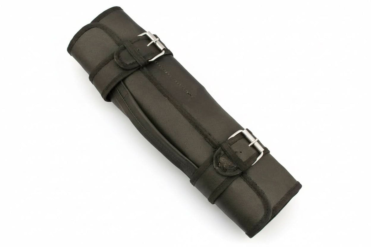 best chef knife Custom Handmade Leather Roll Bag for 7 pieces set / Chef sets Bag german knife DK-0138