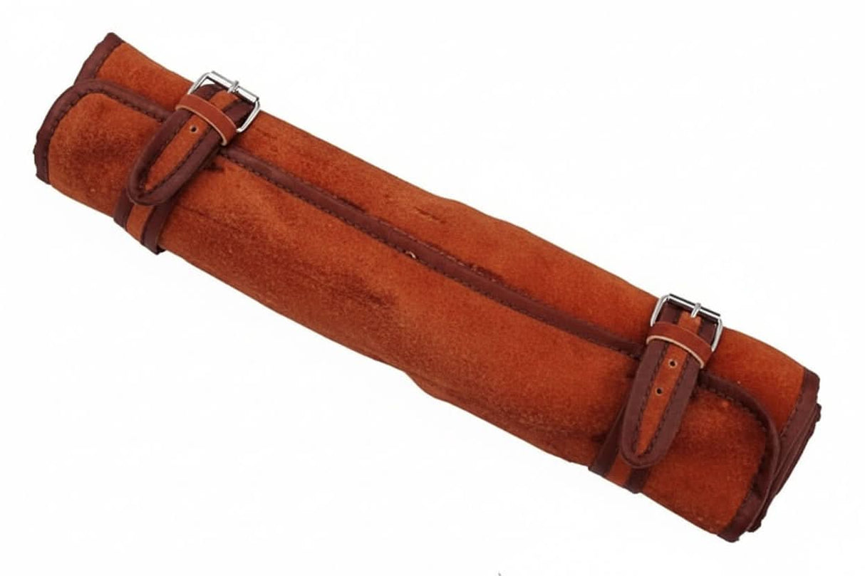 best chef knife Custom Handmade Leather Roll Bag for 7 pieces set / Chef sets Bag german knife DK-0138