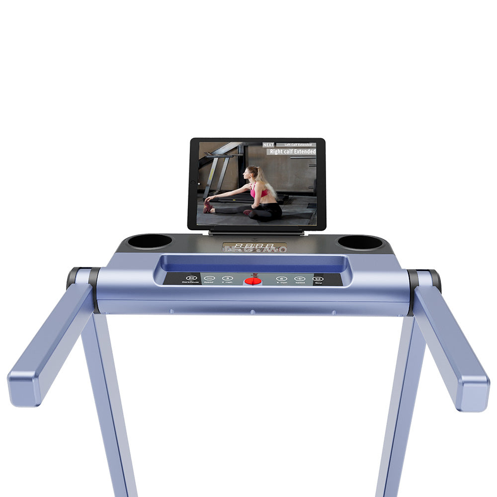 DeerRun A1 Pro Move+ 6% Incline Foldable Treadmill——2025 Upgraded Chip & NFC Support | 350Lbs, 10mph Silver