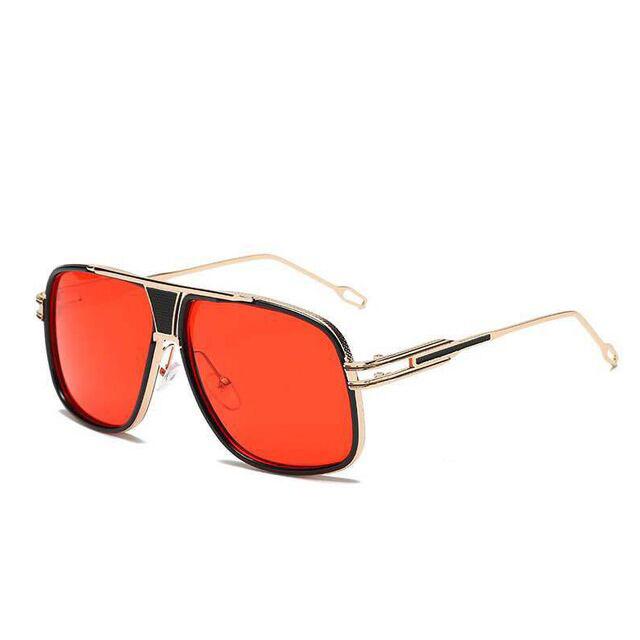 NEW Elegant Luxury Trend Driving Sunglasses Gold Big Frame Oversized Square For Man and Women Sunglasses