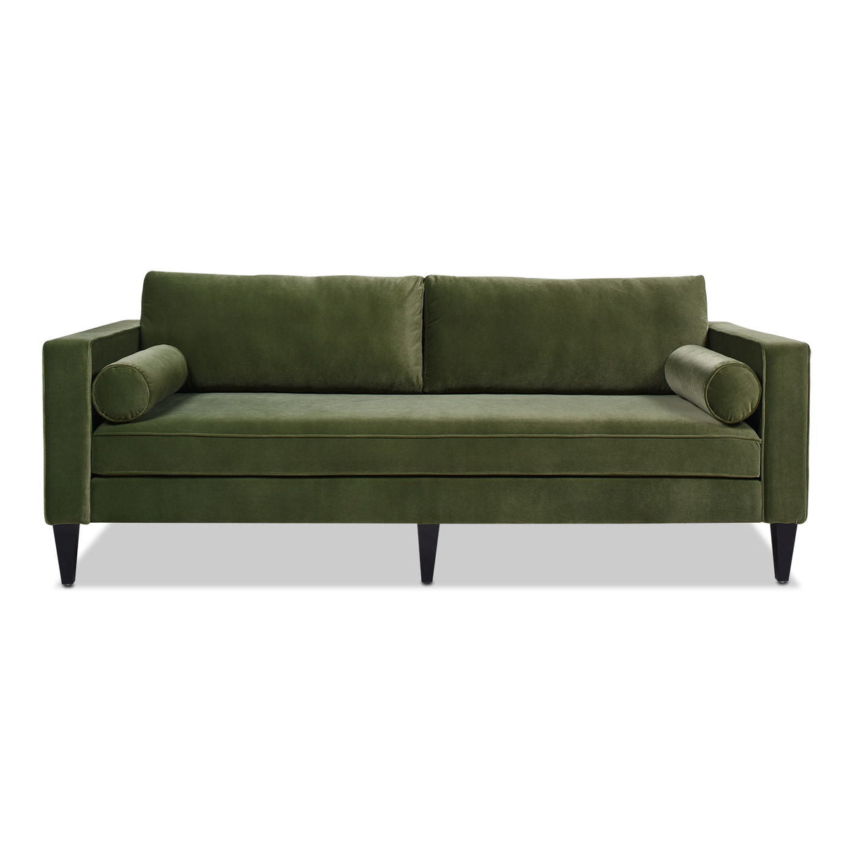 Nicholi - Mid-Century Modern Sofa - Olive Green by Couch.com