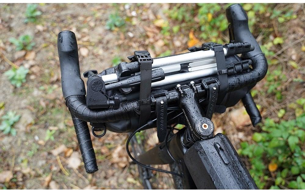Bicycle Bag Waterproof Big Capacity Handlebar Bag 2 Piece Front Tube Cycling Bag Bike Accessories Bike Bag Waterproof Bike Handlebar Bag Bicycle For Sport Bicycle Cycling Accessories