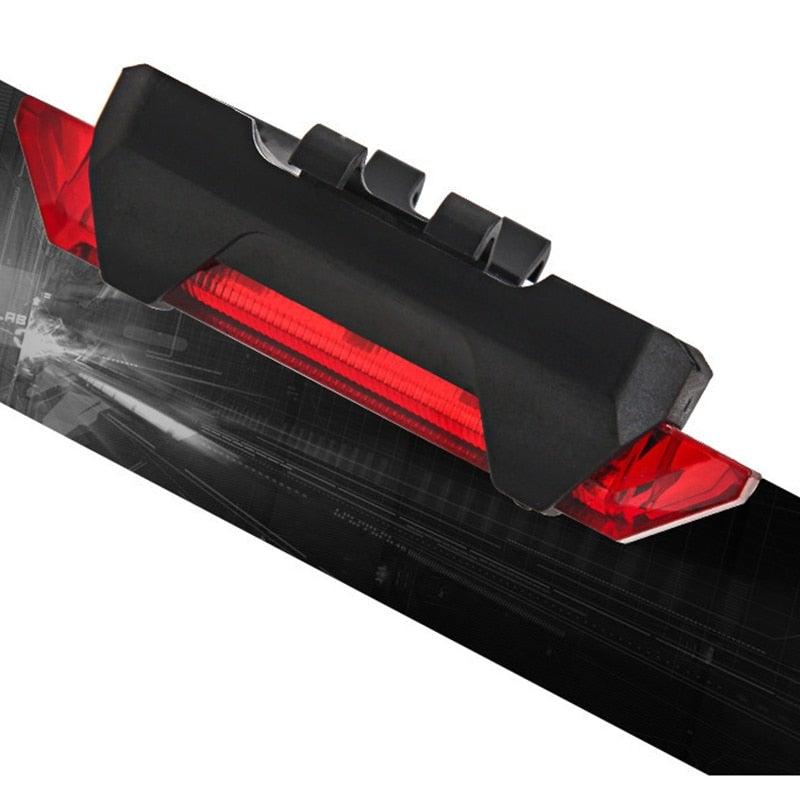 Bicycle Rear LED Tail Light USB Rechargeable Mountain Bike Lamp Waterproof Headlight Front And Rear Bicycle Light Scooter Light LED Head Back Cycling Flashing Safety Warning Lamp