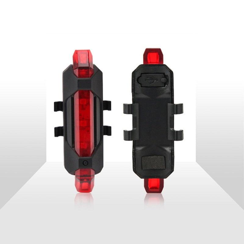 Bicycle Rear LED Tail Light USB Rechargeable Mountain Bike Lamp Waterproof Headlight Front And Rear Bicycle Light Scooter Light LED Head Back Cycling Flashing Safety Warning Lamp