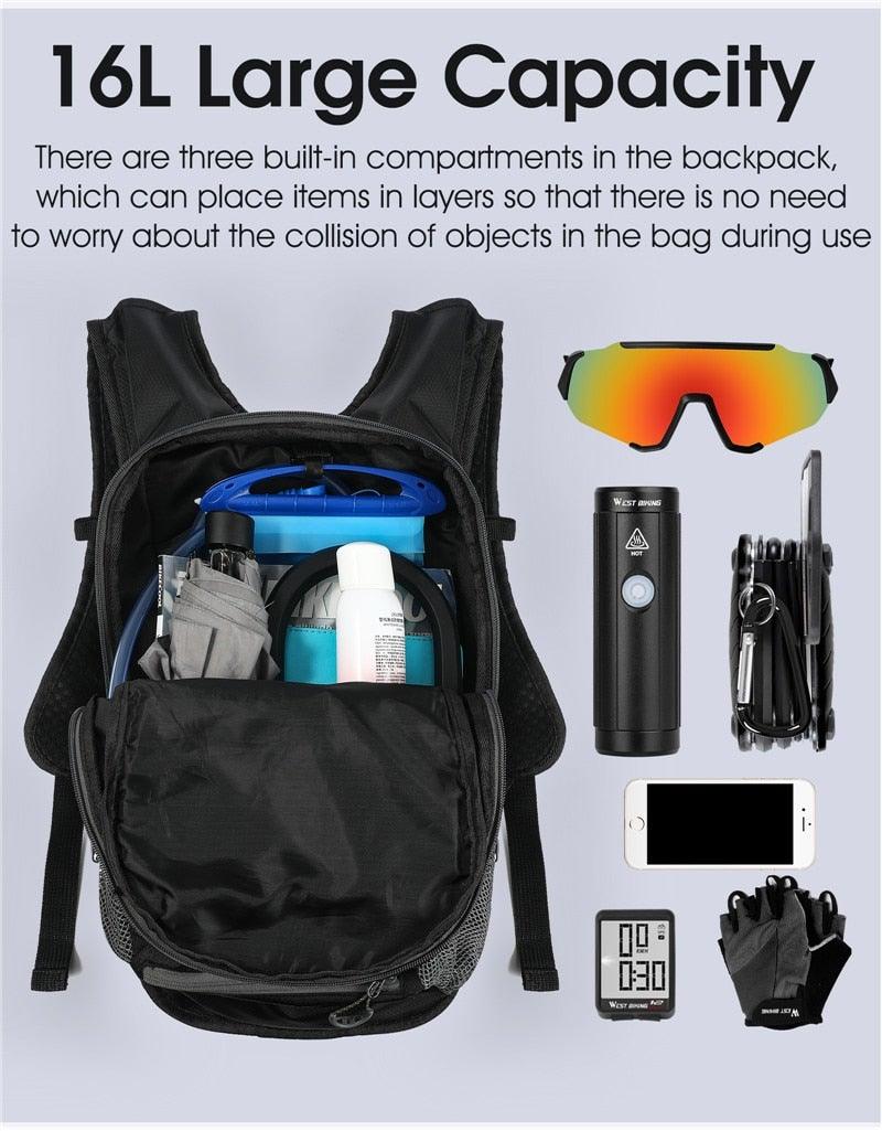 Bike Bags Portable Waterproof Backpack Cycling Water Bag Outdoor Sport Climbing Hiking Pouch Hydration Backpack Bike Backpack Mountain Biking Daypack Cycling Hiking Bicycle 10L