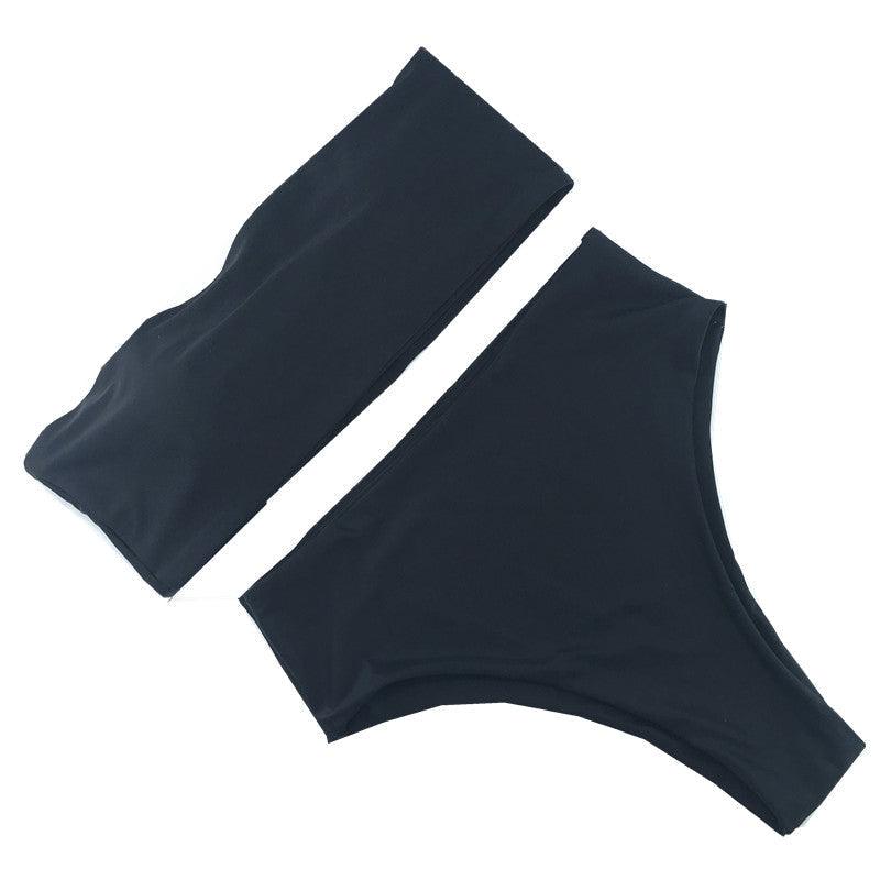 Bikini Set Summer Swimwear Beach Women's Swimsuit Bathing Suit Push Up Brazilian Bikini Women’s Two-Piece Strapless Padded High Cut Bathing Suit Swimwear