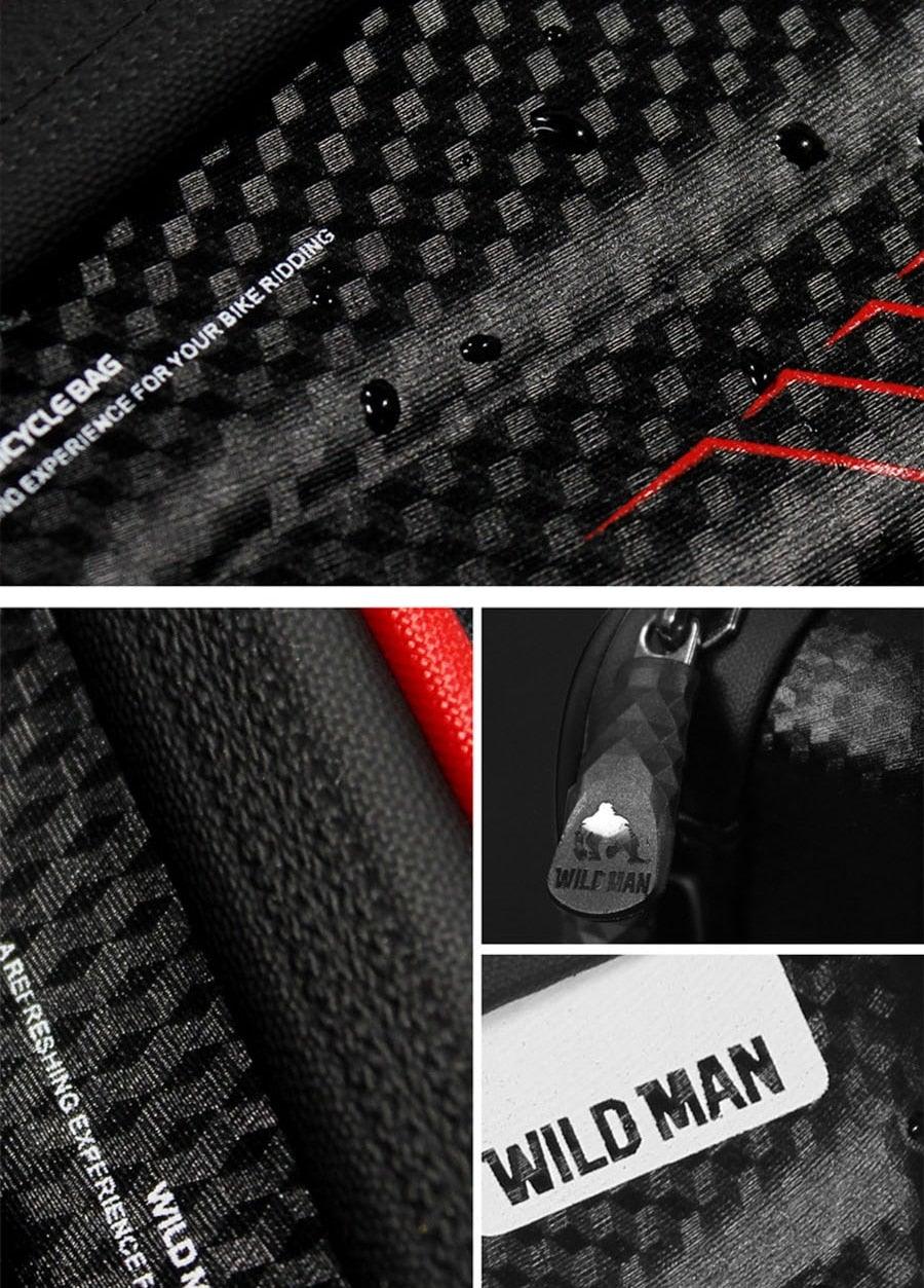 Black Bike Bag Frame Front Top Tube Cycling Bag Waterproof Phone Case Touchscreen Bag Pack Bicycle Accessories Bike Bicycle Bag Waterproof Bike Phone Mount Bag Front Frame Top Tube Handlebar Bag Touch Screen Holder Case For Cell Phones 6.6in