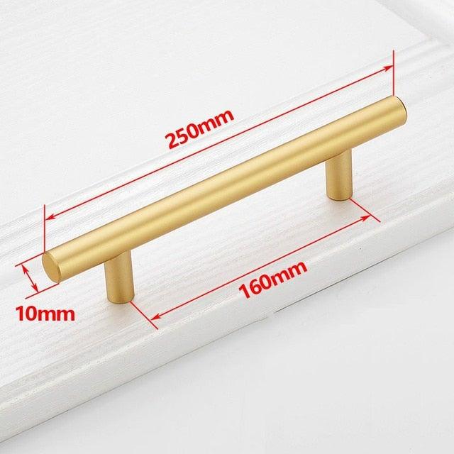 Black Golden Cupboard Handle Brushed Stainless Steel Kitchen Cabinet Door Knob Furniture Drawer Pull Hardware Pulls Bar Handle Furniture Handle Drawer Pull Hardware Stainless Steel Kitchen Drawer Pulls Cabinet Handles
