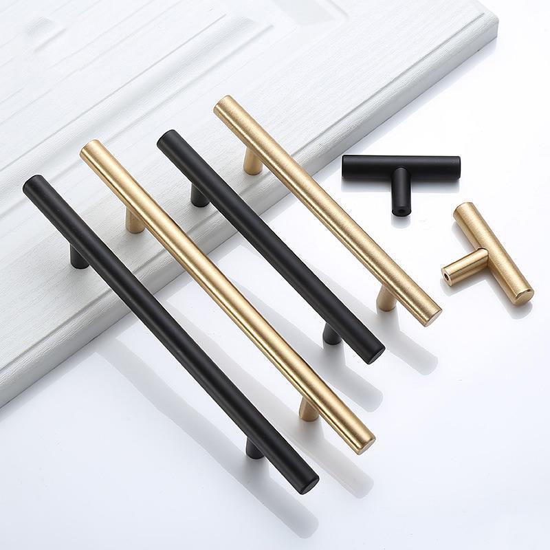 Black Golden Cupboard Handle Brushed Stainless Steel Kitchen Cabinet Door Knob Furniture Drawer Pull Hardware Pulls Bar Handle Furniture Handle Drawer Pull Hardware Stainless Steel Kitchen Drawer Pulls Cabinet Handles