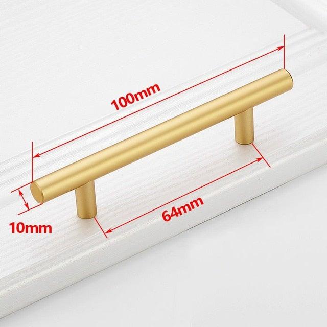 Black Golden Cupboard Handle Brushed Stainless Steel Kitchen Cabinet Door Knob Furniture Drawer Pull Hardware Pulls Bar Handle Furniture Handle Drawer Pull Hardware Stainless Steel Kitchen Drawer Pulls Cabinet Handles