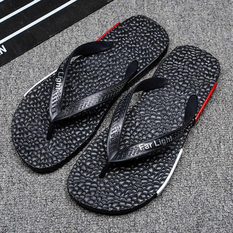 Black Man House Slippers Elegant Flip Flop Pool Slippers Summer Sandals Men's Shoes Breathable Air Mesh Comfortable Leather Flip Flops Non-Slip Sport Cushion Beach Outdoor Walking Slippers